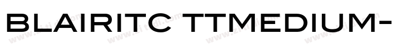 blairitc ttmedium字体转换